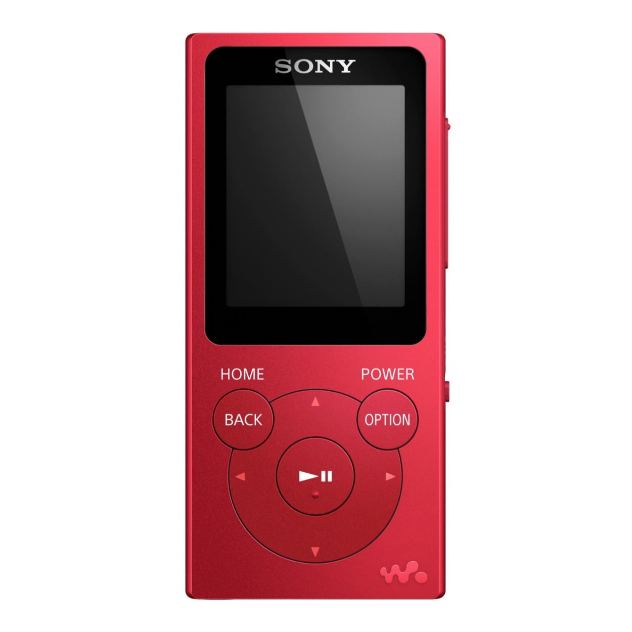 Sony NW-E394 Walkman MP3 Player, 8GB, Red, Hard Carrying