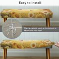thumbnail image 5 of Whosucclay Butterfly Sunflower Daisy Print Stretch Bench Covers, Wear Resistant Bench Seat Cover, Anti Dust Seat Protector, Universal Rectangle Bench Slipcovers for Dining Room, Living Room, 5 of 7