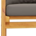 thumbnail image 7 of vidaXL Patio Sofa Bench 47.2" with Cushion Solid Wood Acacia, 7 of 7
