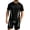 Black, variant on Gytharion 2 Piece Summer Outfits for Men Soild Color Crew Neck Tees and Pocketed Drawstring Shorts Sets Fashion Casual Outfits