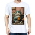thumbnail image 3 of Solid ColorCat Oversize T-shirts For Women Basic Plus Tees Baggy t Shirts, 3 of 5