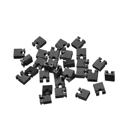 UPC: 0758544197174 | 30pcs 2.54mm Standard Pin Header Jumper Cap Short Circuit Connection Cap Mini Micro Jumper Bridge Plug Black