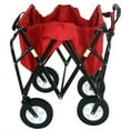 thumbnail image 3 of Mac Sports Collapsible Folding Steel Frame Outdoor Garden Wagon, Red (2 Pack), 3 of 11