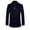 Navy, variant on Men's Wool Blend Coat Jacket Zipper Coat Fashion Fake Two Solid Color Hoodless Long Sleeve Jackets Warm Breathable Casual Outwear for Men