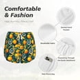 thumbnail image 4 of Yiaed Fresh Orange Print Women's Running Shorts with Liner 3 Zipper Pockets Elastic Workout Athletic Gym Yoga Shorts-Large, 4 of 7