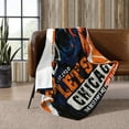 thumbnail image 2 of Chicago Fans Blanket Gifts for Football, Let''s Go Chicago Soft Lightweight Flannel Throw Blankets for Football Players/Lovers 50x60 Inch, 2 of 6