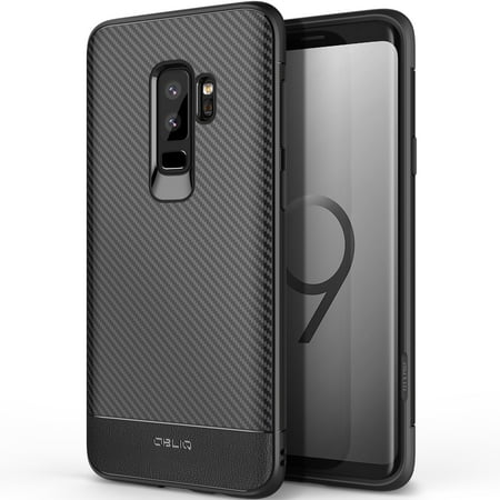 Galaxy S9 PLUS Case, OBLIQ [Flex Pro][Carbon Black] Premium Slim Fit Form Fitting Protective TPU Cover for Samsung Galaxy S9 PLUS