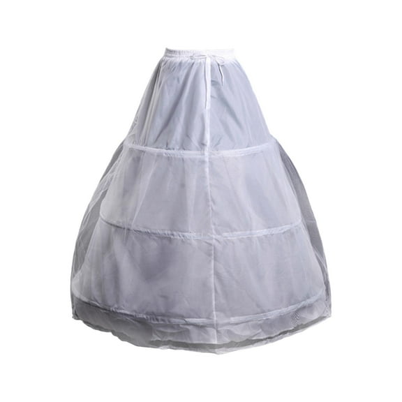 Sharplace Women's Layered Tulle Petticoat Hoopless Petticoats Elastic Waist Bustle Petticoat Crinoline Skirt for Cosplay Prom Ball Gown