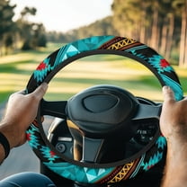 ZUXONGSY Aztec Southwest Golf Cart Steering Wheel Cover Universal Car Wheel Cover Good Texture Nice Look Auto Accessories Steering Wheel Protector Club Car Golf Cart Interior Decor