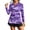 Purple Camo, variant on Xoenoiee Purple Camo Print Women's Long Sleeve Golf Polo Shirts V Neck Collared Workout Tops UV Protection Activewear Pullover Golf Apparel Quick Dry Blouses Athletic Tennis Tops, Size XS