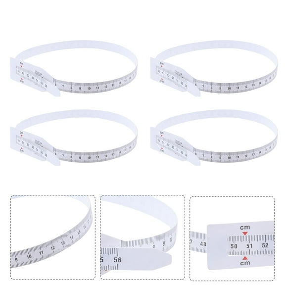 UEETEK 6Pcs Arm Circumference Measurement Tape Plastic White for Complete Assessments