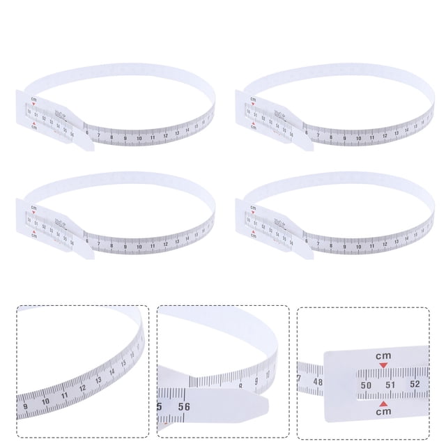 OULII 6Pcs Infant Head Circumference Tape White Plastic Flexible for Pediatric