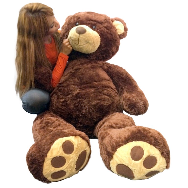 Big Plush 5 Foot Teddy Bear, 60 Inch, Soft Brown Stuffed Animal