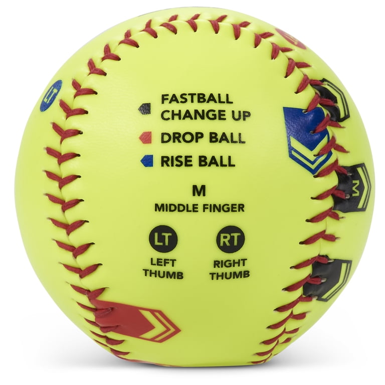 SKLZ Pitch Training Softball, Regulation Size, Color-Coded Finger