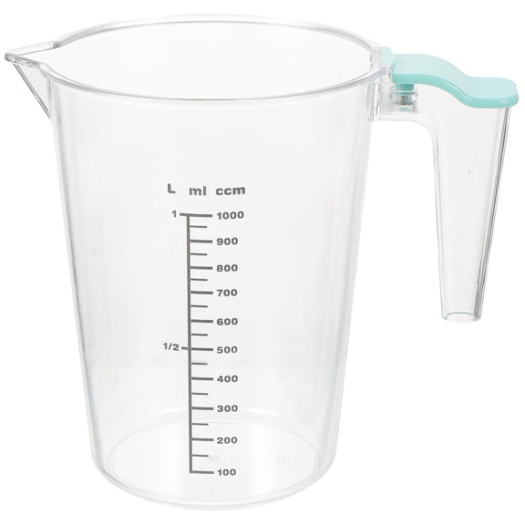 MLINS Baking Acrylic Thick Measuring Cup Sturdy Measuring Cup 19X17CM Transparent