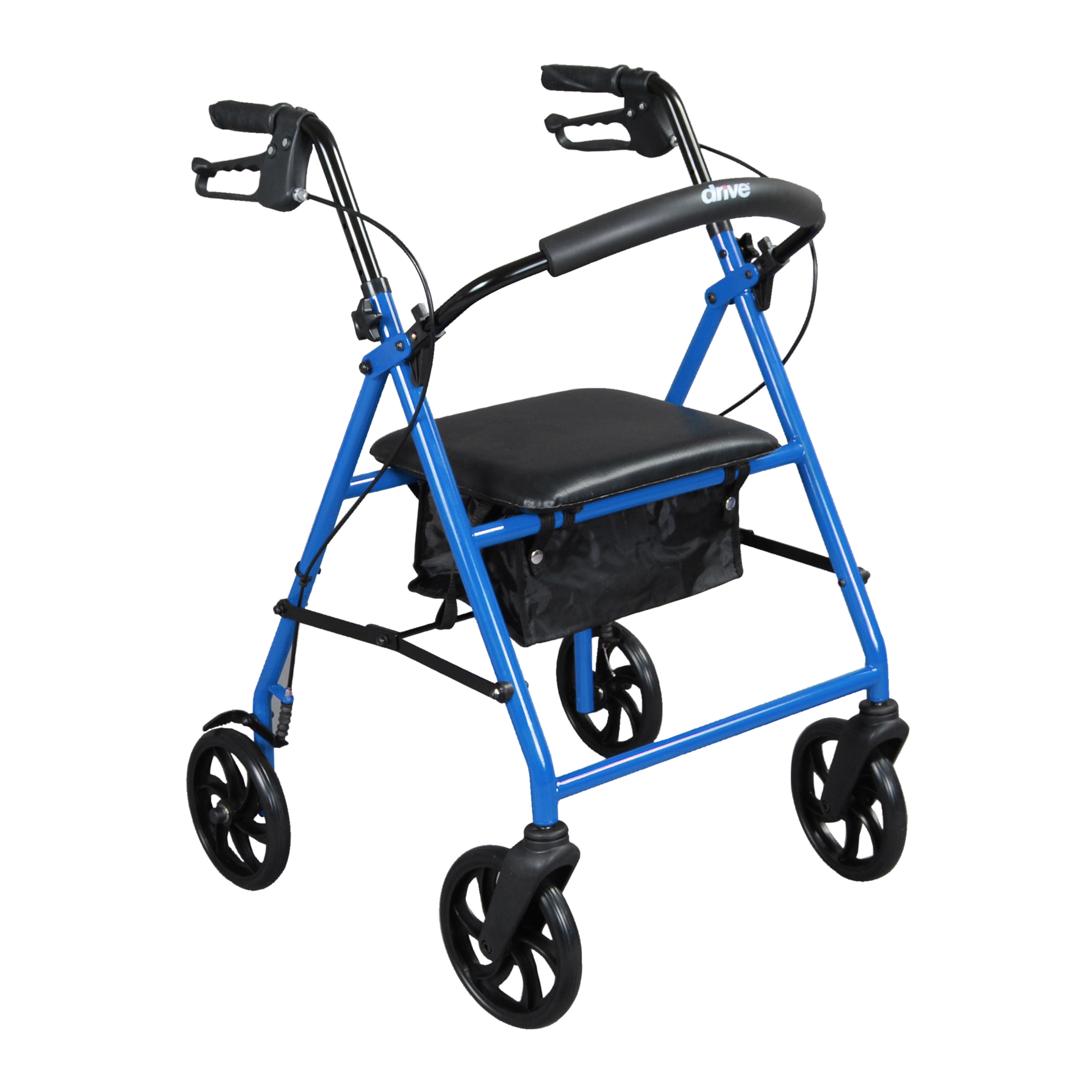 Steel Walker Rollator with 8" Wheels, Blue Walmart Canada