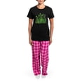 thumbnail image 4 of CafePress - Drunk Frogs Women's Dark Pajamas - Women's Short Sleeve Print T-Shirt and Pants Dark Cotton Pajama Set, 4 of 7