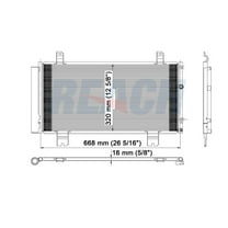 REACH 31-3523 Condenser for LEXUS IS250-IS350 06-07