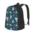 thumbnail image 1 of Balery Garden Gnomes In Flower Mochila para hombre y mujer - Tela Oxford 600D resistente - Gran capacidad, resistente al agua, ideal para la escuela, viajes y senderismo, 1 of 6