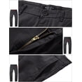 thumbnail image 4 of Pantalones casuales elásticos para hombre, 38 cm de ancho x 79 cm, color gris, 4 of 5