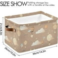 thumbnail image 4 of Cartoon Hot Air Balloon Storage Basket with Handles Collapsible Storage Bins Canvas Fabric Storage Organizer for Shelves Closet Bedroom Living Room 1Pack Decor Gifts, 4 of 7