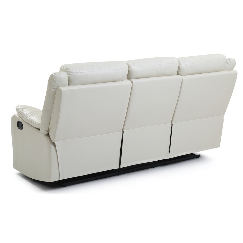 Glory Furniture Ward Reclining Sofa in Pearl Color