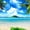 Serene Beach Scene, variant on Elephant Stock Serene Beach Scene Wall Art - Horizontal Canvas Wall Art - Living Room Wall Decor - Beach Canvas - Blue And Turquoise Decor - 12" x 8"