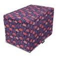 thumbnail image 1 of Underwater Dog Crate Cover, Seaweed and Sea Sponges Coral Reef Diving Aqua Deep Ocean Plants Animals, Easy to Use Pet Kennel Cover Small Dogs Puppies Kittens, 7 Sizes, Dark Coral Indigo, by Ambesonne, 1 of 6