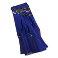 thumbnail image 4 of Vestido de danza del vientre Colcomx para mujer Falda de danza del vientre Azul real, 4 of 7