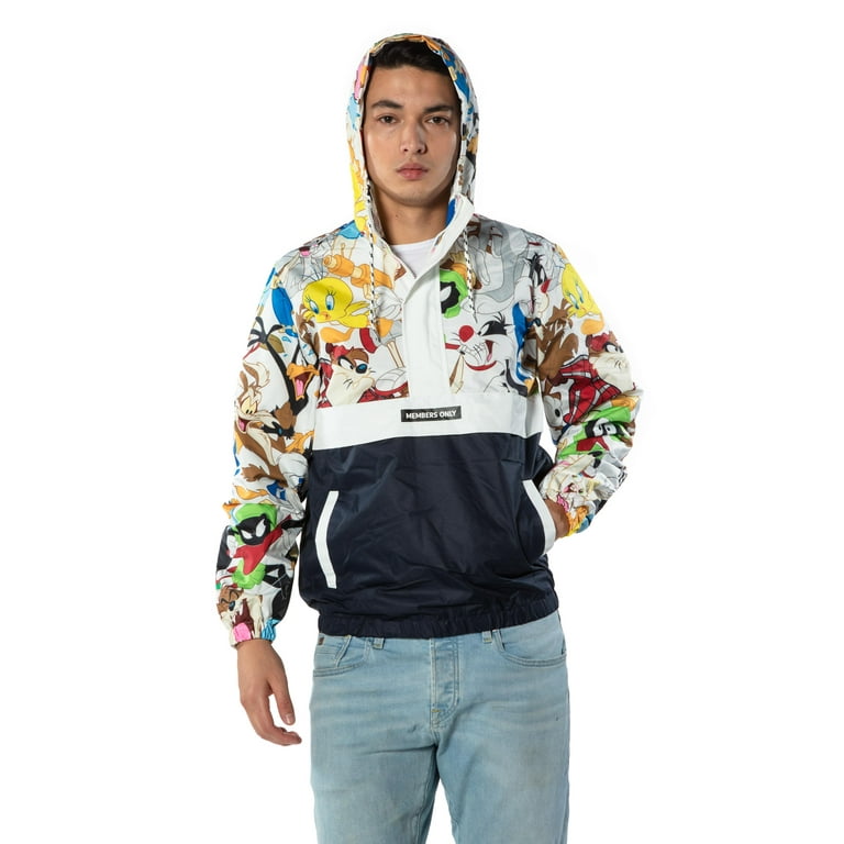 Members Only Looney Tunes Print Jackets for Men Casual