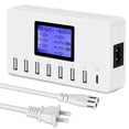 thumbnail image 1 of Cargador USB, Slitinto 60 W 12 A 8 puertos USB estación de carga multipuerto cargador USB Hub cargad, 1 of 14