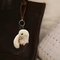 thumbnail image 5 of Cute Plush Bunny Keychain For Women, Kawaii Stuffed Animal Keychain, Fluffy White Rabbit Aesthetic Keychain, Car Key Chain Accessories Stuff, 5 of 6