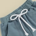 thumbnail image 5 of Bagilaanoe Toddler Baby Boy Girl Shorts Elastic Waist Drawstring Shorts Bottoms 6M 12M 18M 24M 3T Kids Summer Clothes, 5 of 6