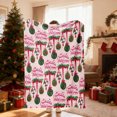 thumbnail image 2 of Bowayaoa Christmas Multicolor Polyester Throw Blanket, Soft Cozy Couch Sofa Cover, Festive Christmas Gift Box Snowflake Decor, Lightweight Warm Plush Fleece Blanket for Couch Bed, 2 of 7