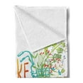 thumbnail image 2 of Bicycle Soft Flannel Fleece Throw Blanket, Vintage Summer Bike a Floral Bouquet Vehicle for Transport Illustration, Cozy Plush for Indoor and Outdoor Use, 50" x 70", Turquoise Yellow, by Ambesonne, 2 of 5