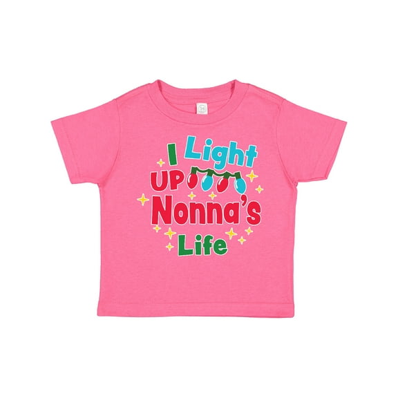 Inktastic Christmas I Light Up Nonna's Life Boys or Girls Toddler T-Shirt