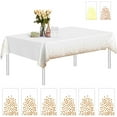 thumbnail image 1 of 6 pieces plastic tablecloths rectangular for weddings birthday party, 1 of 1