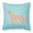 thumbnail image 1 of Carolines Treasures BB3718PW1818 Pyrenean Shepherd Checkerboard Blue Fabric Decorative Pillow, 1 of 1