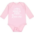 thumbnail image 3 of Inktastic Mimi and Papa Love Me Boys or Girls Long Sleeve Baby Bodysuit, 3 of 5