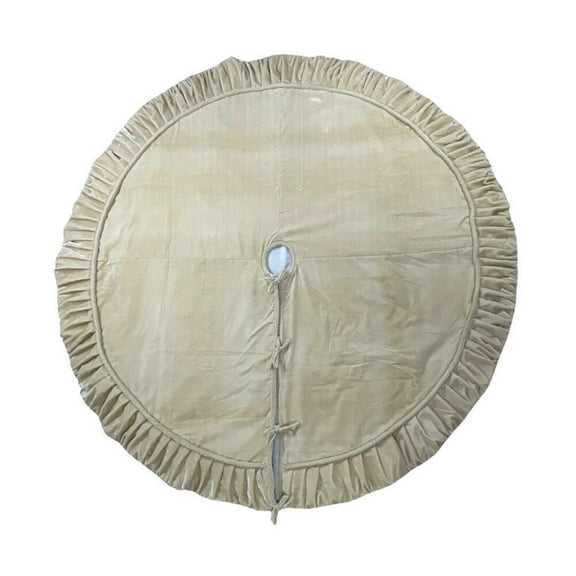 72" Plush Champagne Velvet Tree Skirt