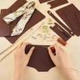 thumbnail image 2 of DIY PU Leather Bag Kit Handmade Crossbody Bag Making Kit Women Shoulder Bag Leather Pattern Sewing MaterialsSet Fashion Handbag Making Kit Brown, 2 of 9