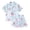 X1 Light Blue2, variant on Girls Silk Pajamas, 2 Pcs Cute Print Satin Pjs Set Button Down Soft Top with Shorts Sleeve Sleepwear,Color:Purple,Size:5-6 Years