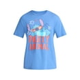 thumbnail image 4 of Lilo & Stitch, Men's & Big Men's Graphic T-Shirt, Patriotic Americana July 4th Party Animal, Sizes XS-5XL, 4 of 5