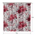 thumbnail image 5 of Pioneer Flower Floral Print Pattern Shower Curtain 72"x72" ,Bathroom Decorative Shower Curtains Set with 12 Hooks,Modern Waterproof Washable Shower Curtain, 5 of 6