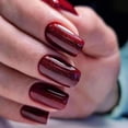 thumbnail image 1 of Uñas postizas Apuakthei Bling-Short Full Cover Press on Nails Art Square Uñas postizas acrílicas para mujeres y niñas 24 piezas, 1 of 4