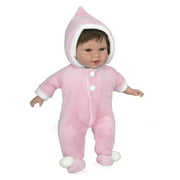 Ann Lauren Dolls Pink Snowsuit Baby Doll- 17 Inch Baby Dolls