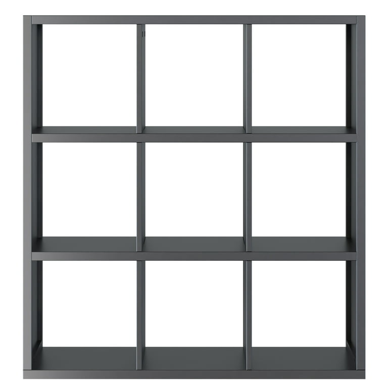 Winsome Wood Timothy 3x3 Storage Cube Shelf Black Finish
