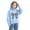 Blue, variant on CYRBOKO Girls Graphic Hoodies Size 6, Casual Soft Lightweight Long Sleeve Hooded Sweatshirt Pink
