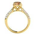 thumbnail image 4 of Aonejewelry 1.20 Ct. Halo Beautiful Design Morganite and Diamond Engagement Ring In 14k Solid Yellow Gold, 4 of 4