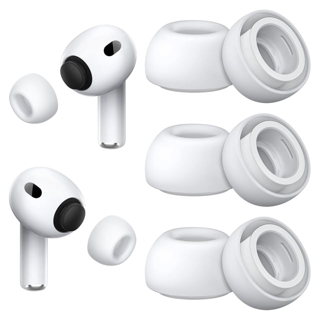 Almohadillas de repuesto con infusión de espuma para AirPods Pro 3 (2025)